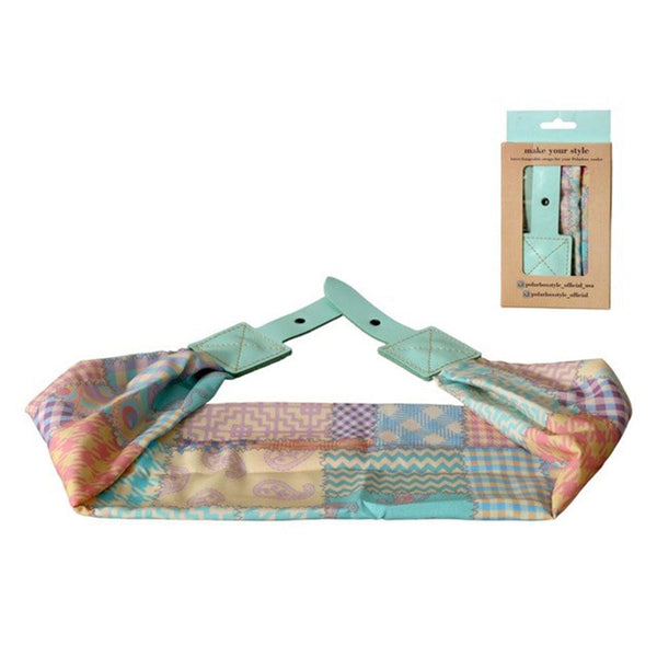 Polarbox Fabric Strap Cyan Patchwork
